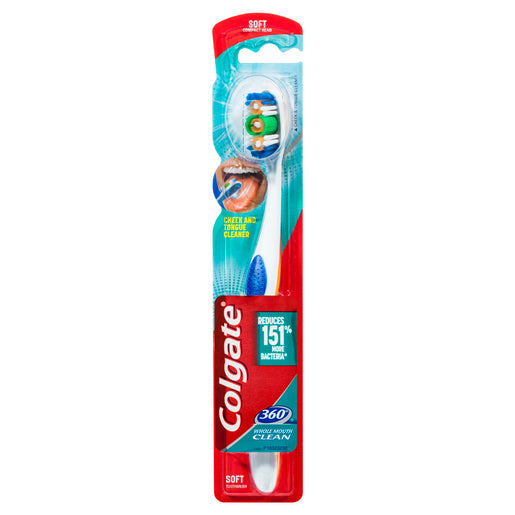 Colgate 360° Whole Mouth Clean Toothbrush Soft 1 ea