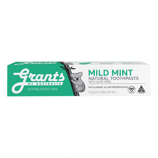Grants Mild Mint with Aloe Vera Natural Toothpaste 110 g