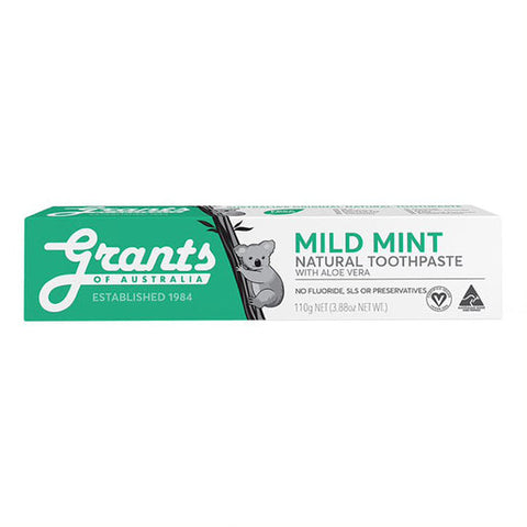Grants Mild Mint with Aloe Vera Natural Toothpaste 110 g
