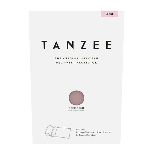 Tanzee Rose Gold Self Tan Bed Sheet Protector Large 1 ea
