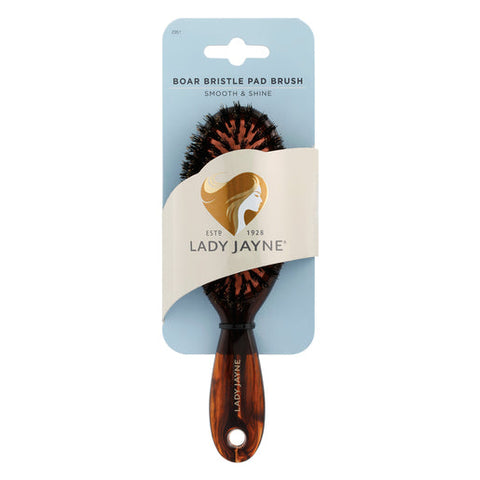 Lady Jayne Classic Pad Brush, Purse Sized, 100% Boar Bristles 1 ea