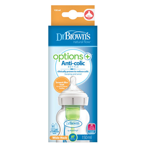 Dr Brown's Wide-Neck Baby Feeding Bottle 150ml 1 ea