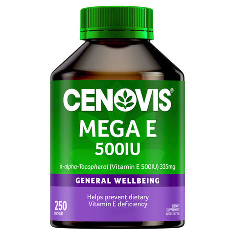 Cenovis Mega Vitamin E 500IU 250 capsules