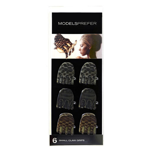 Models Prefer Mini Claw Grips Black/Tortoise Shell 6 pack