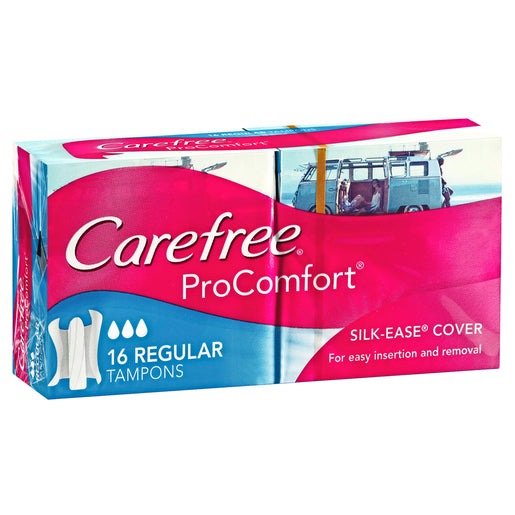 Carefree ProComfort Tampons Regular 16 pack