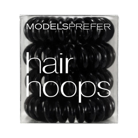 Models Prefer Hair Spirals Black 4 pack