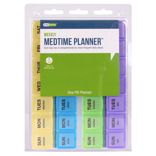 Ezy Dose Weekly Four Times A Day Medtime Planner 1 ea