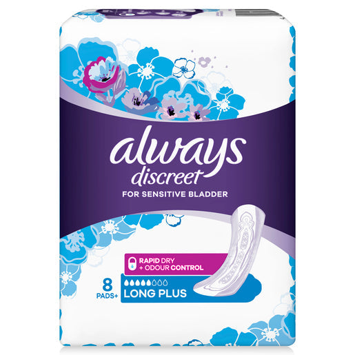 Always Discreet Long Plus Pad 8 pack