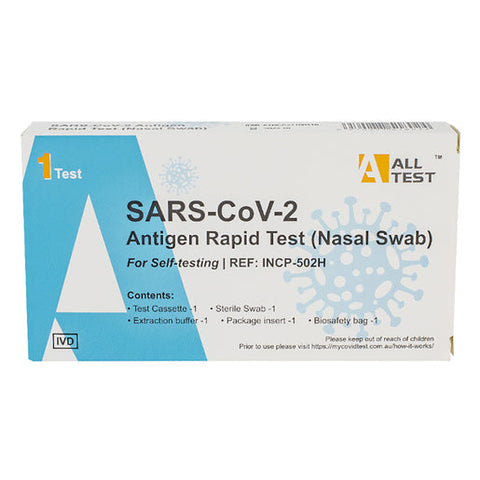 ALLTEST COVID-19 Nasal Rapid Antigen Test 1 ea