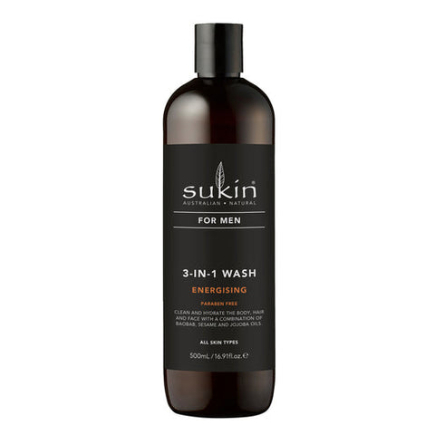 Sukin For Men Energising Bodywash 500 ml