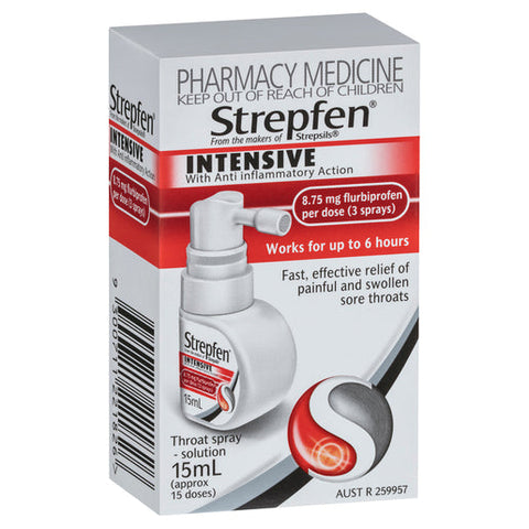 STREPFEN Intensive Throat Spray with Anti Inflammatory Action 15 ml