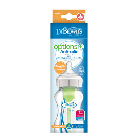 Dr Brown's Wide-Neck Baby Feeding Bottle 270ml 1 ea