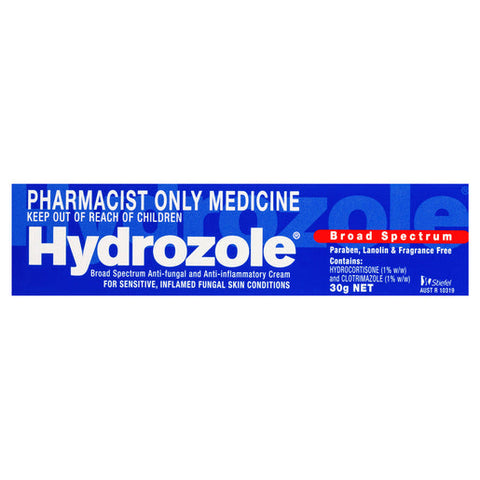 HYDROZOLE Broad Spectrum Anti-fungal and Anti-inflammatory Cream 30 g