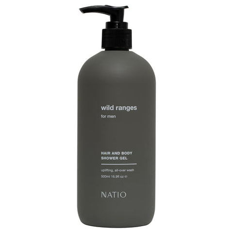 Natio wild ranges for men Hair and Body Shower Gel 500ml