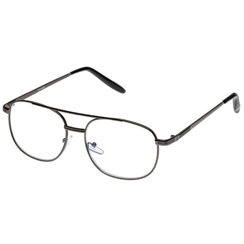 Provence Readers Freddie Gunmetal Men's Blue Light +3.00 Reading Glasses 1 pair