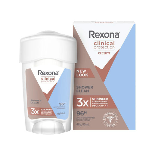 Rexona Antiperspirant Cream Clinical Shower Clean 45 ml