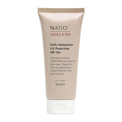 Natio Ageless Daily Moisturiser UV Protection SPF 50+ 75 g