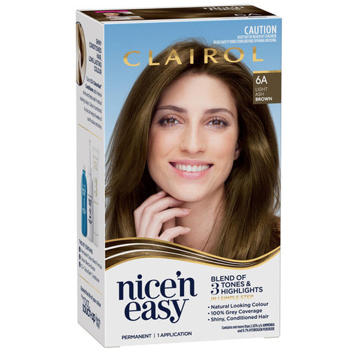 Clairol Nice 'N Easy 6A Natural Light Ash Brown Permanent Hair Colour 1 pack