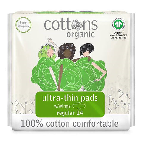 Cottons Ultra Thin Pads Regular 14 pack