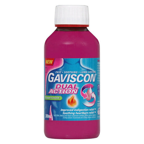 Gaviscon Dual Action Liquid Peppermint 300 ml