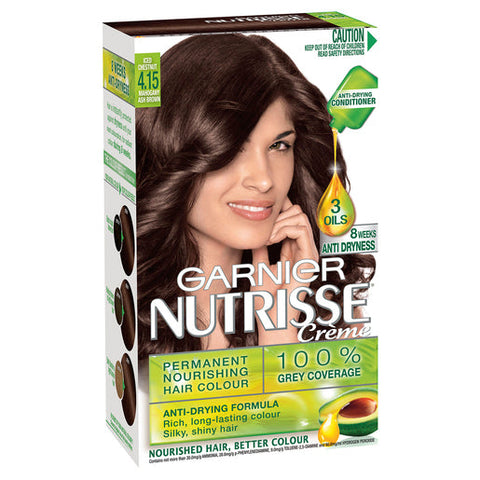 Garnier Nutrisse 4.15 Iced Chestnut Mahogany Ash Brown 1 pack