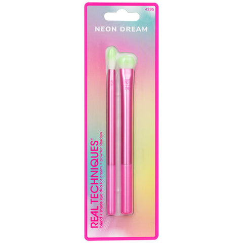 Real Techniques Neon Dream Blend & Shade Eye Duo Brush 2 piece