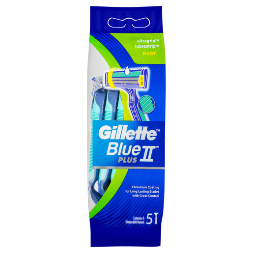 Gillette Blue II Plus Disposable Razor 5 pack