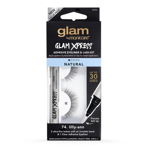 Glam by Manicare Glam Xpress Clear Adhesive Eyeliner & Lash Kit Lilly-Ann 1 kit