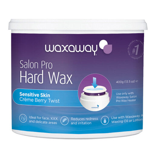 Waxaway Salon Pro Hard Wax Sensitive Skin Crème Berry Twist 400 g