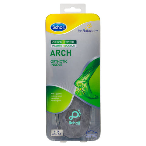 Scholl In-Balance Ball of Foot & Arch Orthotic Insole Small 1 pair