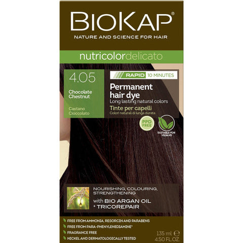 BioKap Nutricolor Delicato Rapid 4.05 Chocolate Chestnut 135 ml