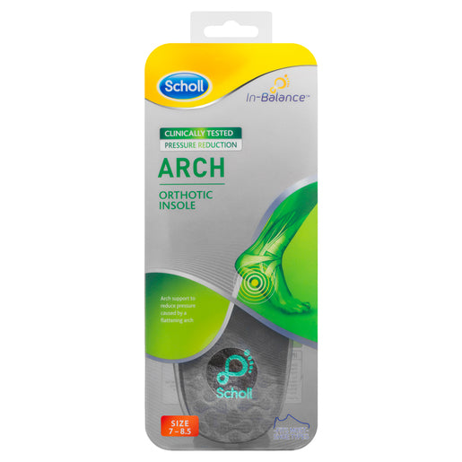 Scholl In-Balance Ball of Foot & Arch Orthotic Insole Medium 1 pair