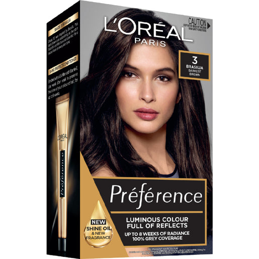 L'Oréal Paris Préférence 3 Brasilia Darkest Brown 1 pack