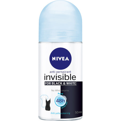 NIVEA Antiperspirant Roll-On Deodorant Invisible Pure 50 ml