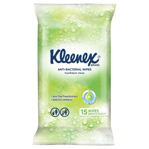 Kleenex Anti-Bacterial Wet Wipes 15 wipes