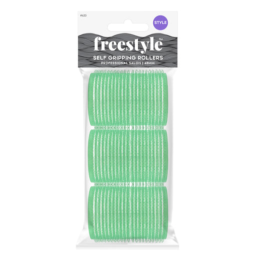 Freestyle Self Grip Rollers 48mm Green 3 pack