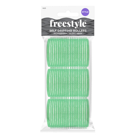 Freestyle Self Grip Rollers 48mm Green 3 pack