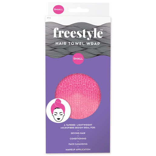 Freestyle Hair Towel Wrap Pink - Small 1 ea