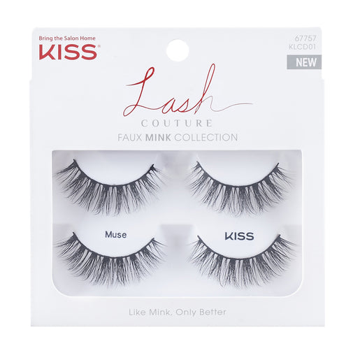 Kiss Lash Couture Faux Mink Collection Muse 2 pairs