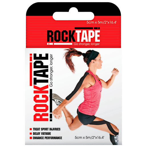 ROCKTAPE Premium Kinesiology Tape Black 5cm X 5m 1 ea