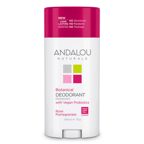 Andalou Naturals Rose Pomegranate Botanical Deodorant 75 g