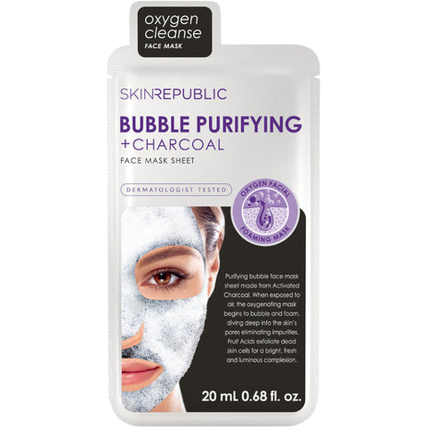 Skin Republic Bubble Purifying + Charcoal Face Mask 20 ml