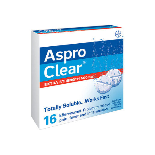 Aspro Clear Extra Strength 16 tablets