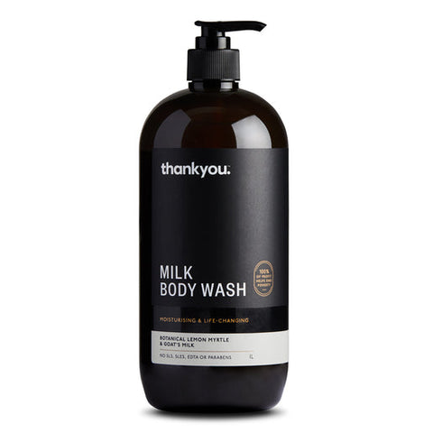 Thankyou Botanical Lemon Myrtle & Goat's Milk Body Wash 1 litre