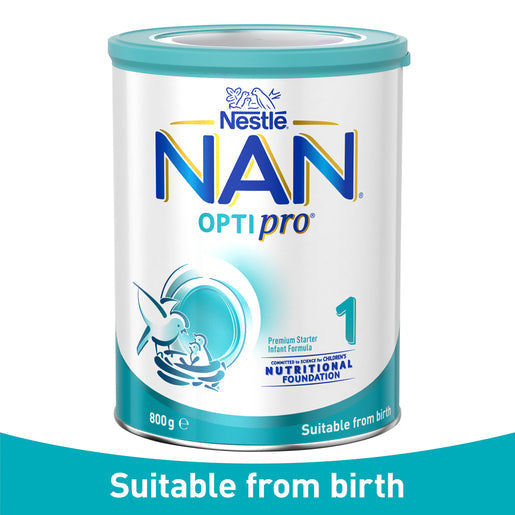 Nestle NAN OPTIPRO 1 Premium Starter Baby Infant Formula Powder, From Birth 800 g