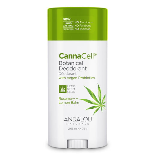 Andalou Naturals CannaCell Botanical Deodorant - Rosemary + Lemon Balm 75 g