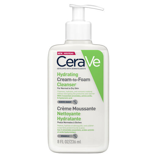 CeraVe Hydrating Cream-to-Foam Cleanser 236 ml