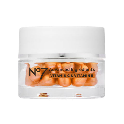 No7 Advanced Ingredients VITAMIN C & VITAMIN E Facial Capsules 30 pack