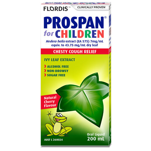 Prospan For Children Chesty Cough Relief Ivy Leaf Extract Natural Cherry Flavour 200 ml