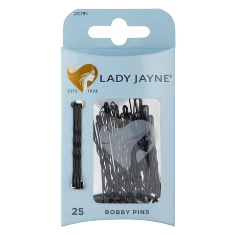 Lady Jayne Pins - Bobby Pins, 4.5cm, Black 25 pack